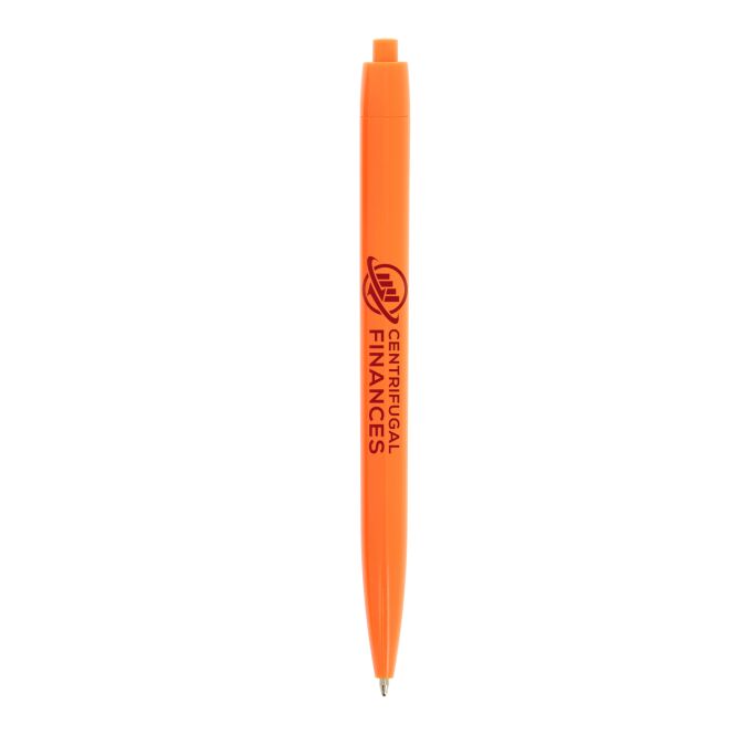 Streuartikel BIC Basic Druckkugelschreiber – orange – mit Logo bedruckt blau schreibend für den Büroalltag