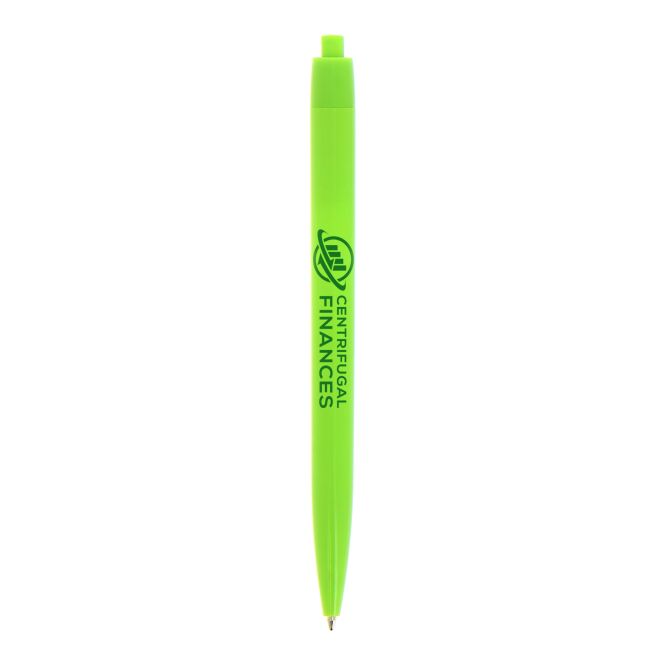 Werbeartikel BIC® Basic Druckkugelschreiber – limettengrün – mit Logo bedruckt für den Büroalltag