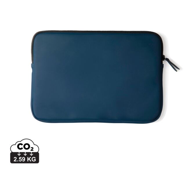 Mitarbeitergeschenk Laptoptasche VINGA Baltimore – navy blau – mit Logo bedruckt für 17 Zoll Notebooks für die Büroausstattung