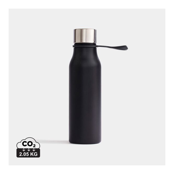 Kundengeschenk VINGA Lean Thermosflasche – schwarz – mit Gravur 450ml Edelstahl vakuumisoliert für das Mitarbeiter-Onboarding