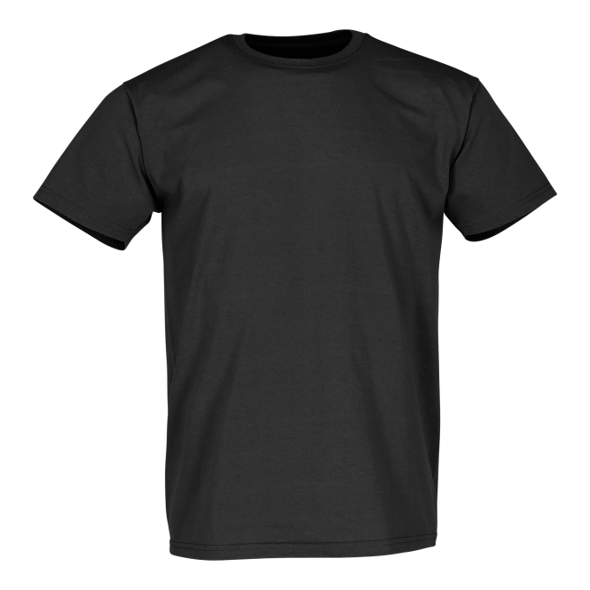 Firmengeschenk T-Shirt Super Premium – schwarz – mit Logodruck in Größe M aus Baumwolle für einheitlichen Firmenauftritt