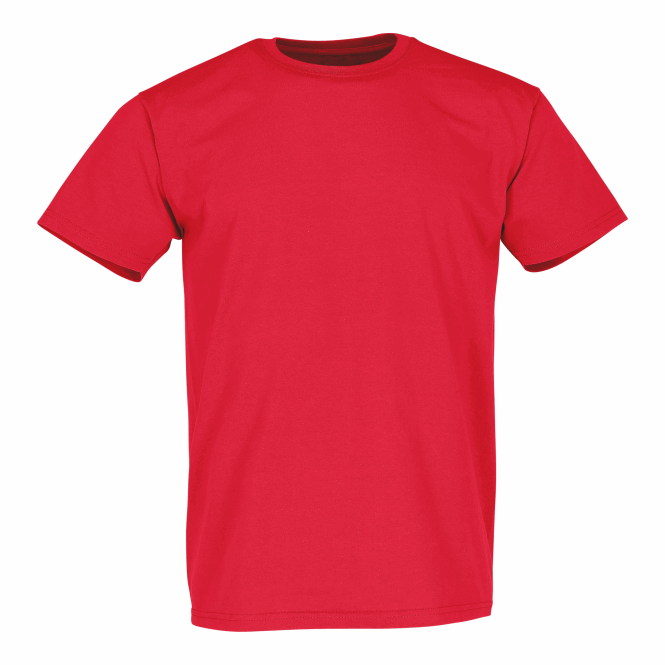 Mitarbeitergeschenk T-Shirt Super Premium – rot – mit Logodruck hochwertige Baumwolle, in Größe S, perfektes Oberteil