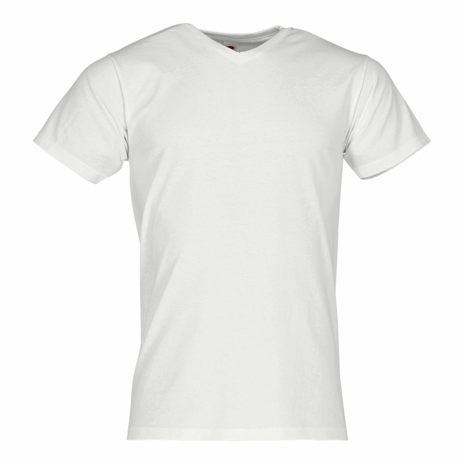 Werbeartikel T-Shirt Valueweight – weiss – mit Logodruck 3XL aus Baumwolle komfortables Oberteil für den Firmenauftritt