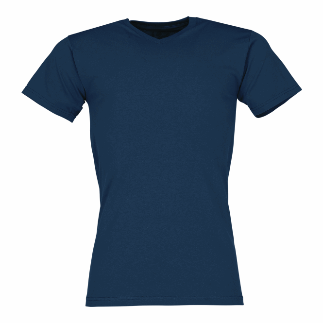 Mitarbeitergeschenk T-Shirt Valueweight – marineblau – 2XL – mit Logodruck Baumwollshirt für den einheitlichen Firmenauftritt