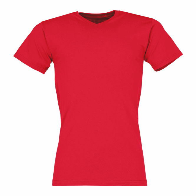 Werbeartikel T-Shirt Valueweight – rot – mit Logodruck in Größe S, hochwertiges Baumwollshirt für den Firmenauftritt