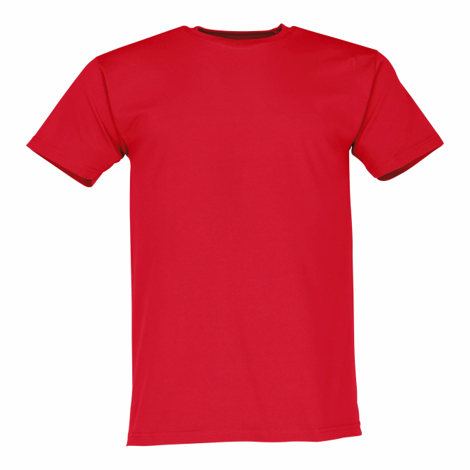 Firmengeschenk T-Shirt Original Full-Cut – rot – L – mit Logodruck hochwertige Baumwollverarbeitung für Firmenauftritt