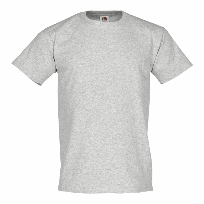 Werbeartikel T-Shirt Heavy Cotton – grau – mit Logodruck 100% Baumwolle, in Größe S, perfektes Oberteil für Firmenauftritte