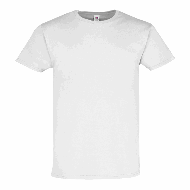 Mitarbeitergeschenk T-Shirt Iconic 195 – weiss – mit Logodruck, M, Baumwolle, 60°C waschbar – stabiles Shirt für Firmenauftritte