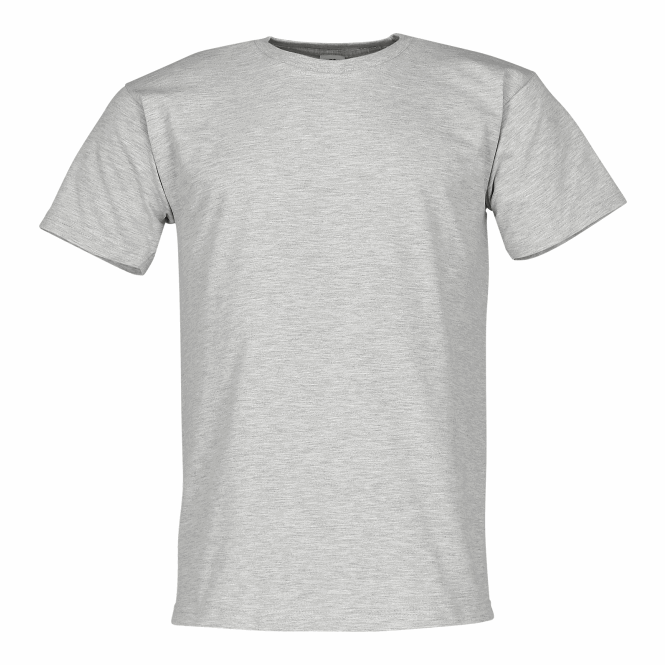 Firmengeschenk T-Shirt Iconic 195 – grau – mit Logodruck XL, 60 °C waschbar, strapazierfähige Baumwolle für Firmenbekleidung