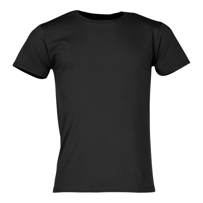 Mitarbeitergeschenk T-Shirt Iconic 4XL – schwarz – mit Logodruck aus Baumwolle für den einheitlichen Firmenauftritt