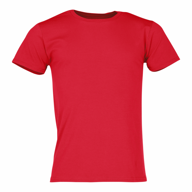 Mitarbeitergeschenk T-Shirt Iconic – rot – mit Logodruck 3XL aus Baumwolle für einheitlichen Firmenauftritt