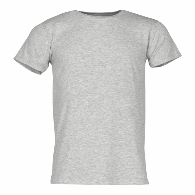 Mitarbeitergeschenk T-Shirt Iconic – grau – mit Logodruck Gr. L aus weicher Baumwolle perfekt für den einheitlichen Firmenauftritt