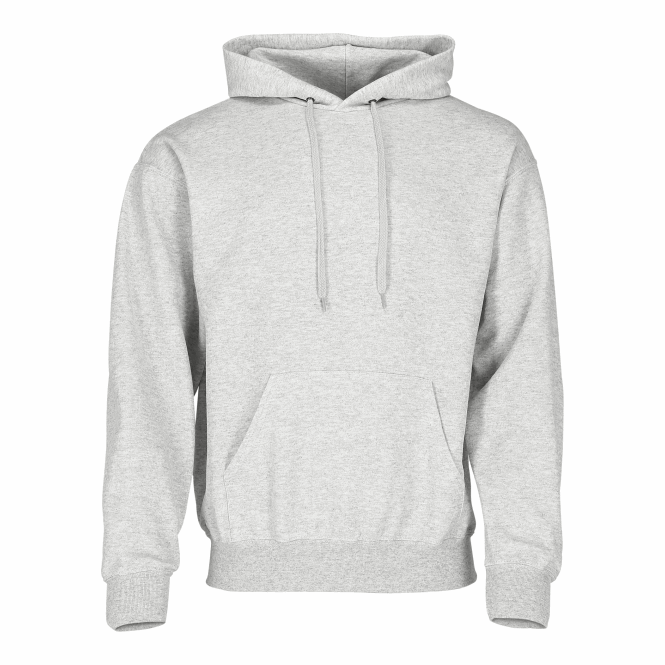 Mitarbeitergeschenk Kapuzen-Sweatshirt – grau – 5XL mit Logo bedruckt – bequemer Baumwoll-Pullover für den Firmenauftritt