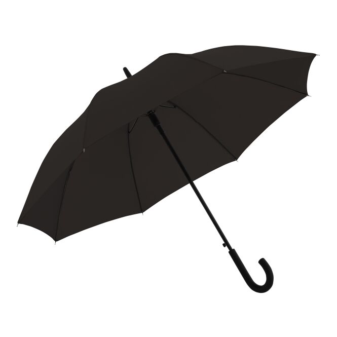 Premium-Werbeartikel Golfschirm Trend AC – schwarz – mit individuellem Logodruck windproof mit Fiberglasgestell für Golf-Events