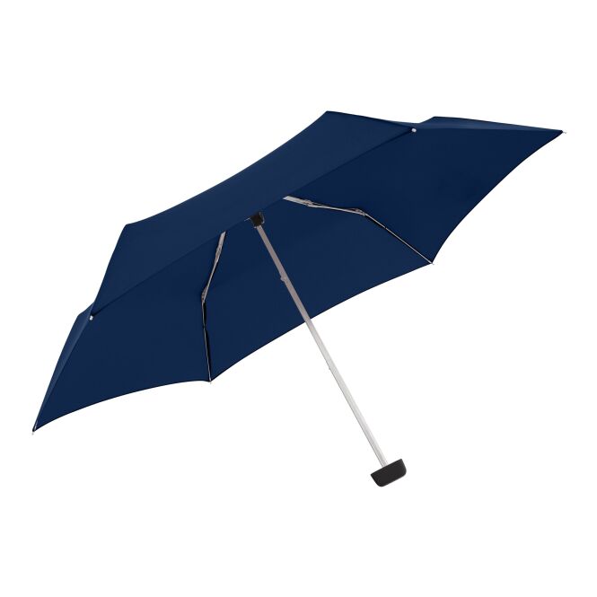 Werbeartikel Taschenschirm doppler Carbonsteel Slim – marineblau – mit individuellem Logodruck windproof sturmfest als Messe-Giveaway