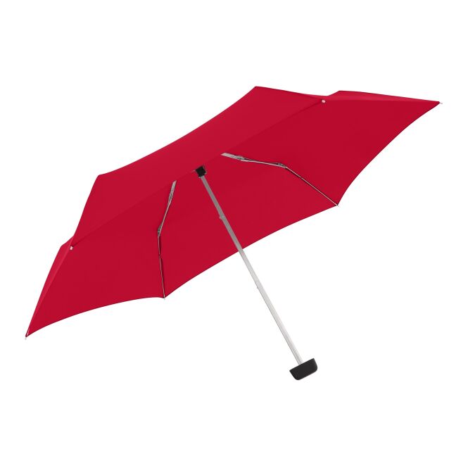 Werbeartikel Taschenschirm doppler Carbonsteel Slim – rot – mit individuellem Logodruck sturmfest bis 100 km/h als Messe-Giveaway