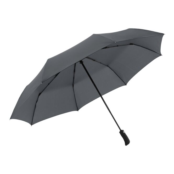 Premium-Werbeartikel Automatikschirm doppler Hit Magic XL – grau – mit individuellem Logodruck sturmfest mit Windproof-System XL