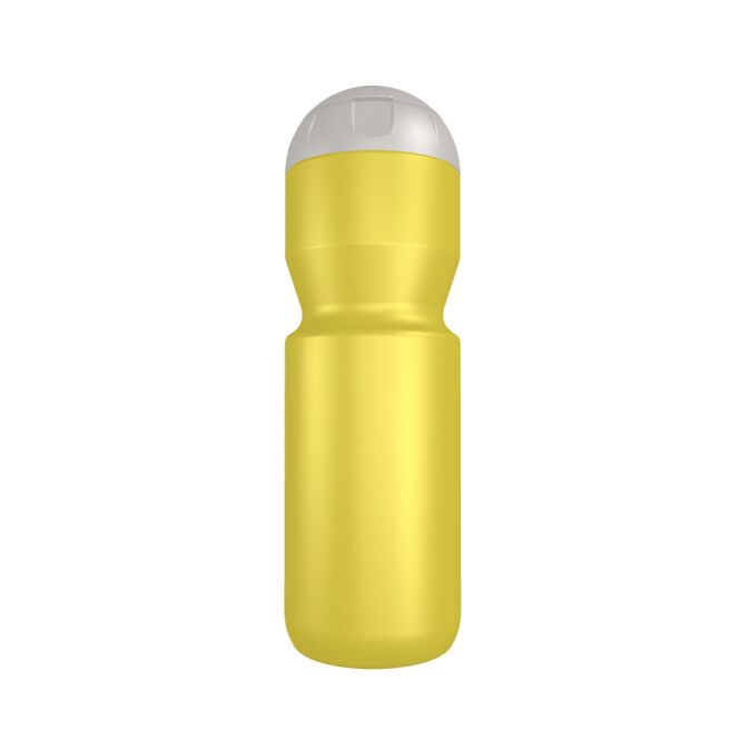 Sport-Werbemittel Trinkflasche Bulb B1 – gelb – mit Logo bedruckt 750 ml Kunststoff leicht als Giveaway für Sportevents & Turniere