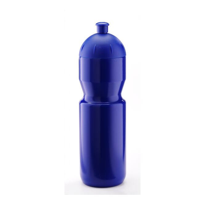 Sport-Werbemittel Bulb B1 – mittelblau – mit Logo bedruckt 750 ml Kunststoff-Trinkflasche für Sportevents & Turniere