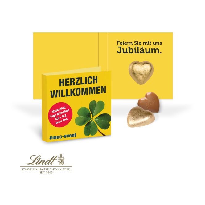 Werbeartikel Wrigley's Kaugummi Werbe-Klappkarte – bunt – mit Logo bedruckt als Streuartikel für Messen und Events an potenzielle Kunden