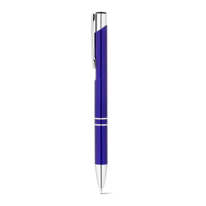 Firmengeschenk RE-BETA Kugelschreiber – königsblau – mit Logo bedruckt, 10x137 mm, blau schreibend, nachhaltig für den Büroalltag