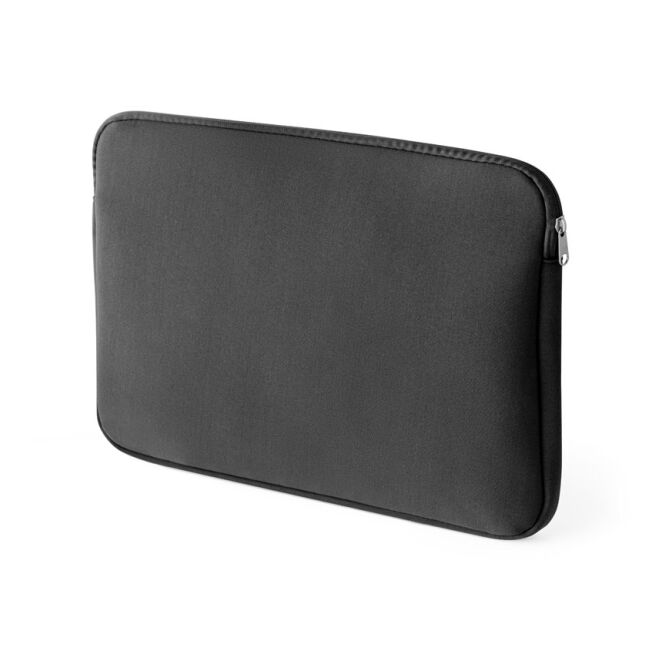 Mitarbeitergeschenk AVERY Laptop-Tasche – schwarz – mit Logo bedruckt für 15 Zoll Notebooks für die Büroausstattung