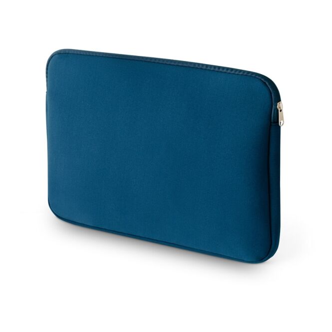 Mitarbeitergeschenk AVERY Laptop-Tasche – blau – mit Logo bedruckt für 15 Zoll Notebooks aus Softshell für das Homeoffice