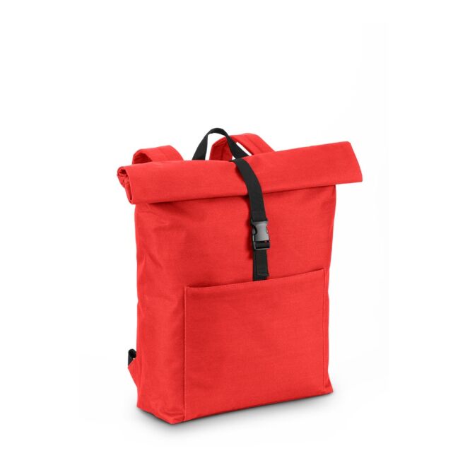 Werbeartikel Laptop-Rucksack ATENAS – rot – mit Logo bedruckt für 17,3 Zoll Notebooks für die Büroausstattung und das Homeoffice