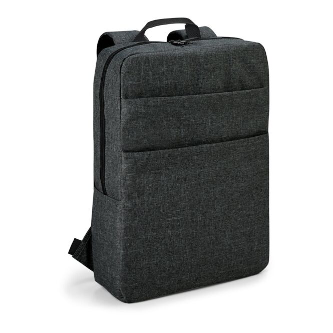 Mitarbeitergeschenk Laptop Rucksack GRAPHS BPACK – dunkelgrau – mit Logo bedruckt für 15,6 Zoll Notebooks für das Mitarbeiter-Onboarding