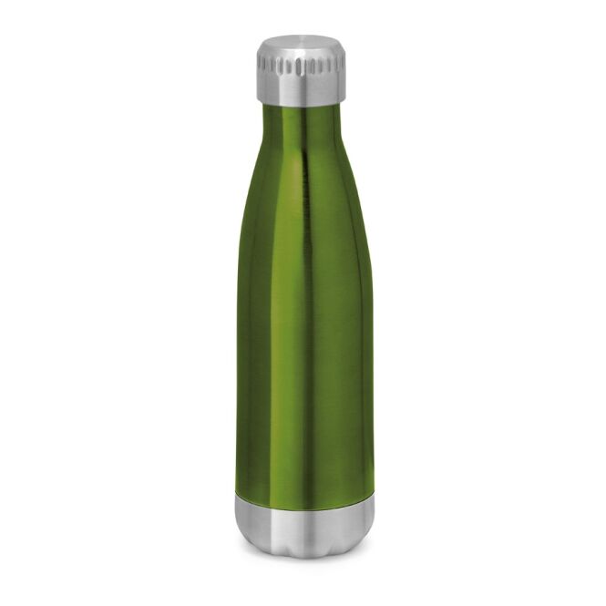 Werbeartikel Thermosflasche SHOW – hellgrün – mit Gravur 510 ml doppelwandig vakuumisoliert auslaufsicher für das Mitarbeiter-Onboarding