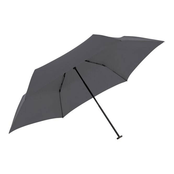 Premium-Werbeartikel Taschenschirm Knirps US.050 – anthrazit – mit Logodruck 115g, 90cm, windfest bis 100km/h, kompakter Regenschirm