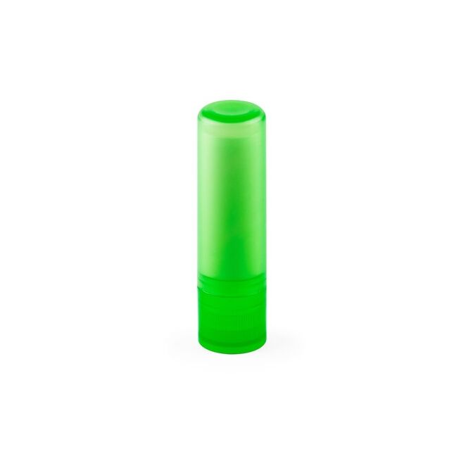 Werbeartikel Lippenpflege JOLIE VEGAN – hellgrün – mit Logo bedruckt, Vanille-Aroma, intensiver Kälteschutz für Winter-Promotion