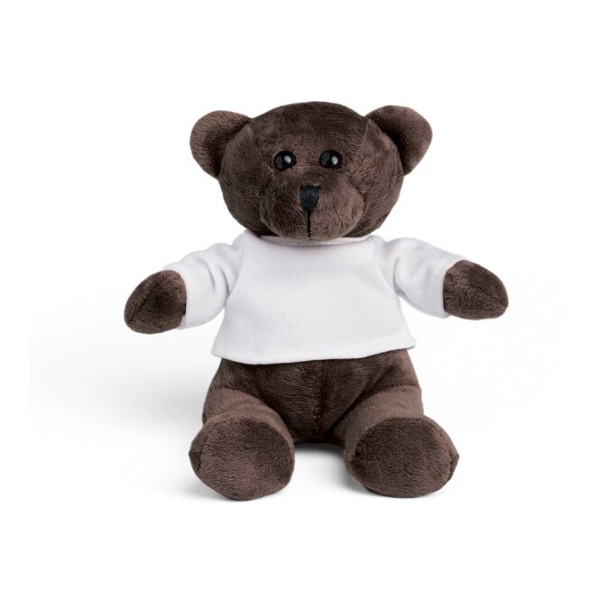 Werbeartikel BEAR. Plüschtier 120 mm – weiss – mit Logo bedruckt für Messen & Promotion