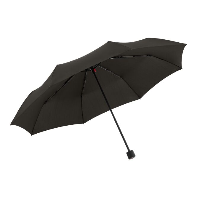 Werbeartikel Taschenschirm Knirps A.050 – schwarz – mit Logodruck 24 cm kompakt windkanalgetestet robuster Regenschirm