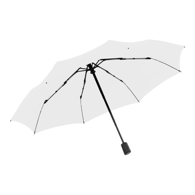 Kundengeschenk Taschenschirm Knirps A.200 – weiss – mit Logodruck 97 cm Durchmesser windstabil bis 120 km/h kompakter Regenschirm