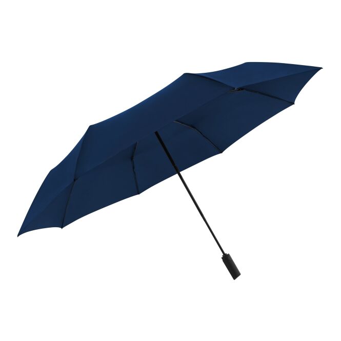 Premium-Werbeartikel Taschenschirm Knirps A.400 XXL – marineblau – mit Logodruck 126 cm Durchmesser stabiler kompakter Regenschirm