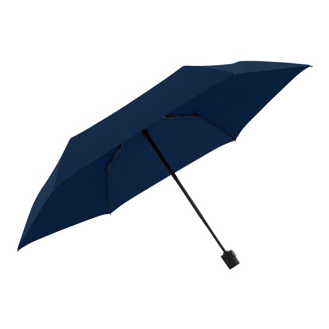 Premium-Werbeartikel Taschenschirm Knirps C.250 Light Duomatic – marineblau – mit Logodruck 240g 120km/h windfest kompakter Regenschirm