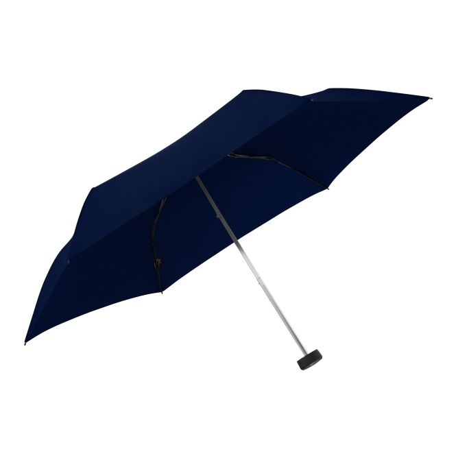Werbeartikel Taschenschirm Knirps AS.050 – marineblau – mit Logodruck 190g leicht kompakter Regenschirm für Firmenauftritt