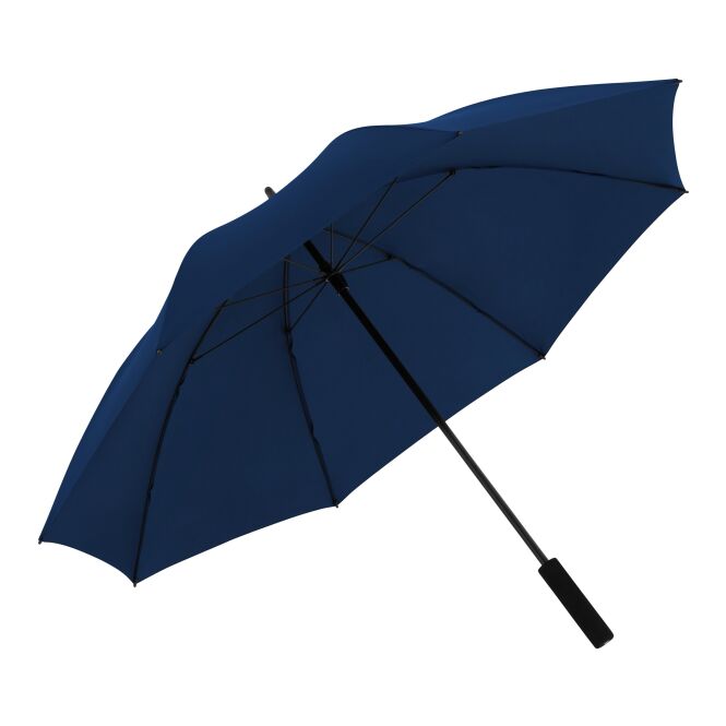 Firmengeschenk Stockschirm Knirps C.900 – marineblau – mit Logodruck 122cm Durchmesser, sturmfest, für den Firmenauftritt