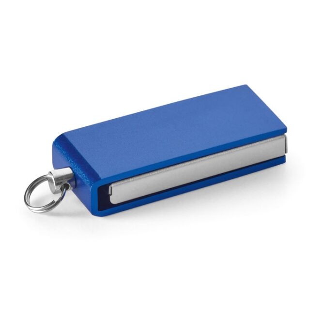 Werbeartikel USB-Stick SIMON 8 GB – königsblau – mit Gravur 8 GB USB 2.0 33x12x6 mm robustes Metall für das Büro und Datenaustausch