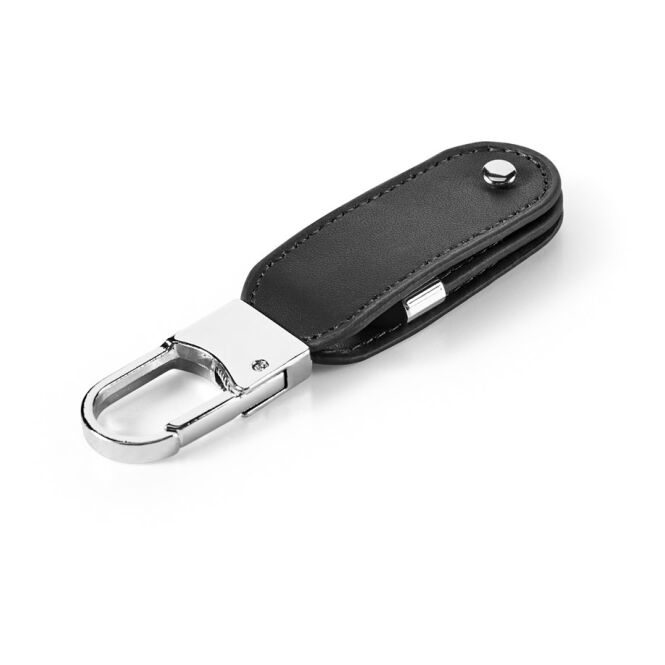 Mitarbeitergeschenk USB-Stick BRAGG 8GB – schwarz – mit Logo bedruckt 8 GB USB 2.0 für Büroausstattung 100 x 26 x 11 mm