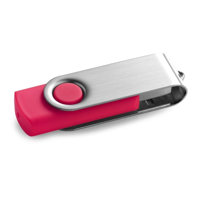 Werbeartikel USB-Stick CLAUDIUS 8GB – rosa – mit Logo bedruckt als Messe-Streuartikel 8 GB USB 2.0 Speicher für Büroausstattung 56x19x10mm