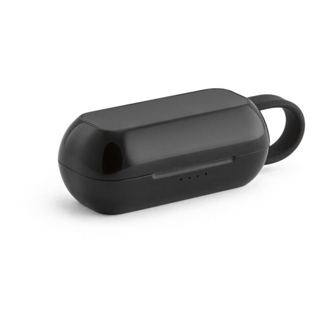 Kundengeschenk In-Ear Bluetooth Kopfhörer BOSON – schwarz – mit Logo bedruckt, nachhaltiges rABS, 3h Akku, für das Mitarbeiter-Onboarding