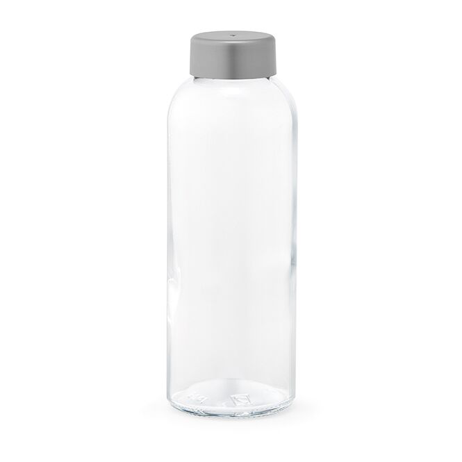 Kundengeschenk Seine Glasflasche – durchsichtig – mit Logodruck 525 ml auslaufsicher spülmaschinengeeignet für Besprechungsräume