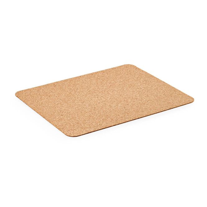 Firmengeschenk Mousepad Pessoa – natur – mit Logo bedruckt nachhaltig für die Büroausstattung