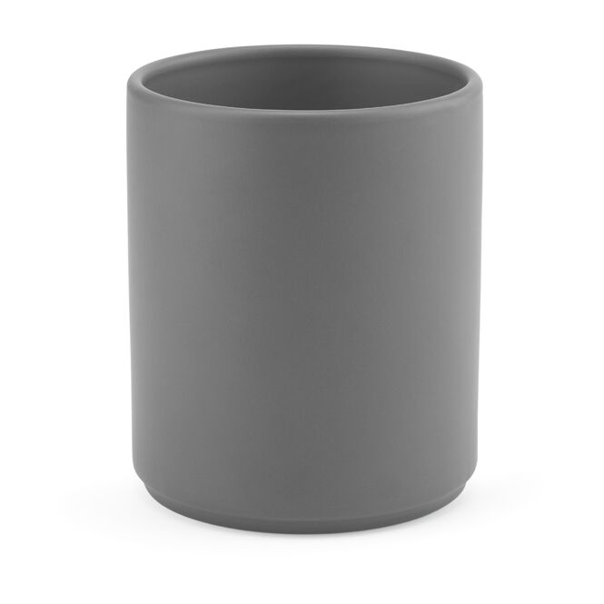 Kundengeschenk Tasse Tiber 350 – dunkelgrau – mit Logodruck 340 ml für das Mitarbeiter-Onboarding und die Büroküche