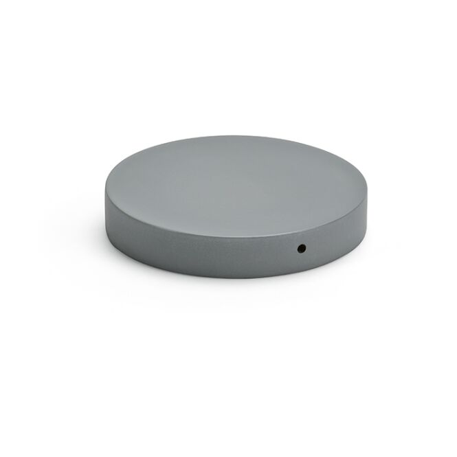 Firmengeschenk Wireless Charger Lovelace Kalkstein – grau melange – mit Gravur 15W USB-C für das Homeoffice