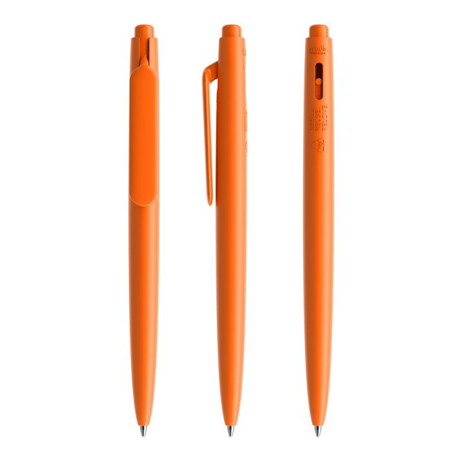 Werbeartikel Prodir DS11 Druckkugelschreiber – orange – mit Logo bedruckbar, blau schreibend, nachhaltig für den Büroalltag