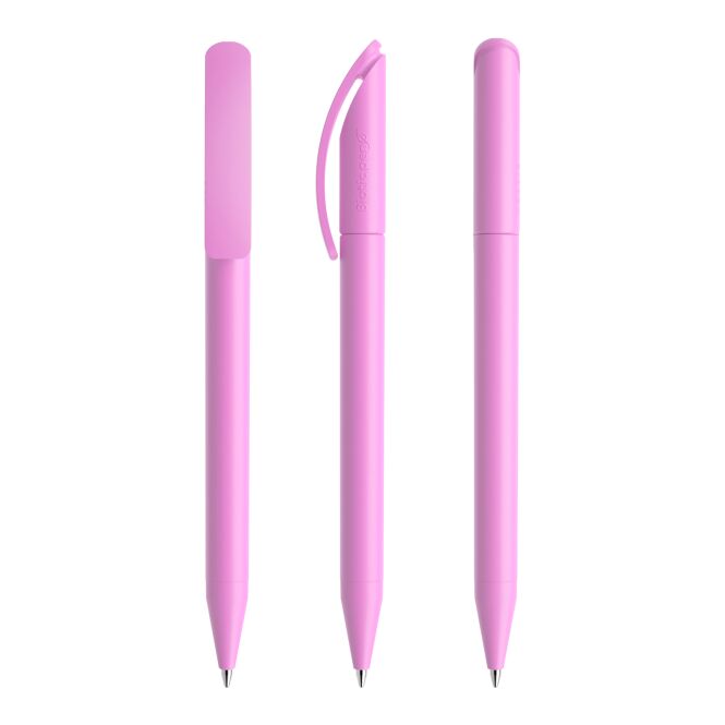 Werbeartikel Kugelschreiber Prodir DS3 – rosa – mit individuellem Werbedruck 5000m Schreiblänge nachhaltiges Schreibgerät für CSR