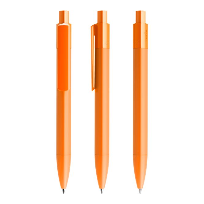 Werbeartikel Prodir DS4 Druckkugelschreiber – orange – mit Logo bedruckt, nachhaltig, blau schreibend für den Büroalltag